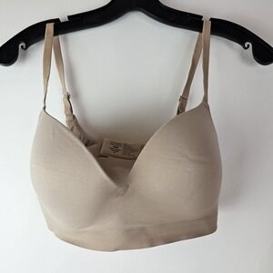 Soma Women Bra 36B‎ Enbliss Wireless Smooth T Shirt Lightly Lined Nude Beige